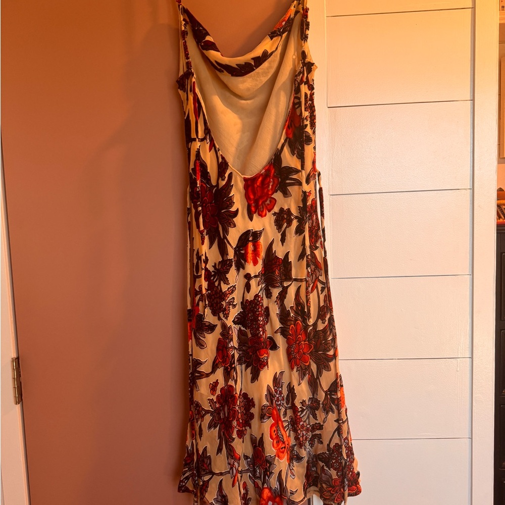 Rat & Boa Floral Midi Dress in Red and Black - Picture 6 of 10